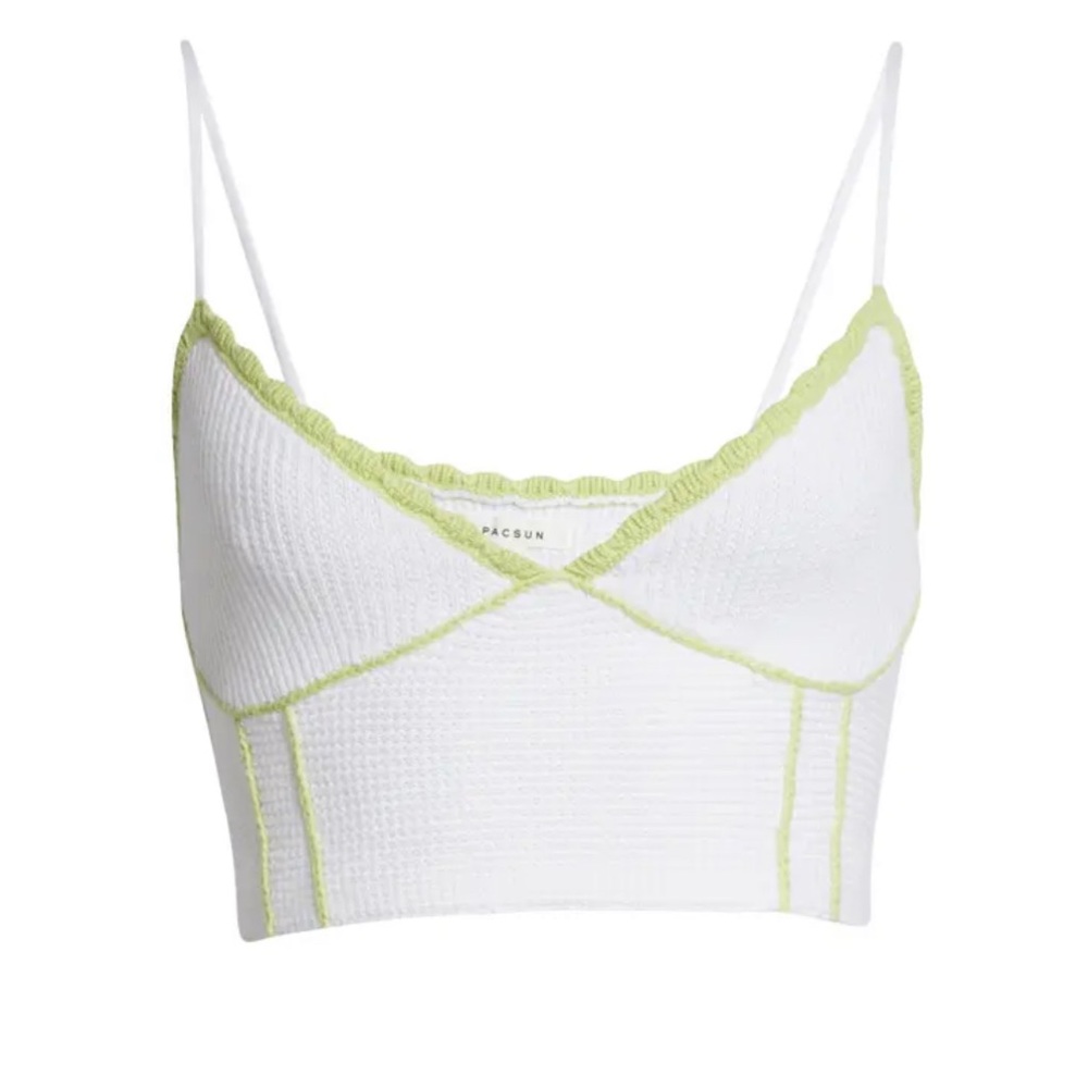 PACSUN - Out & About Knit Bustier Crop Top
